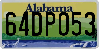 AL license plate 64DP053