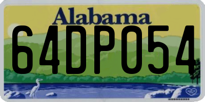 AL license plate 64DP054