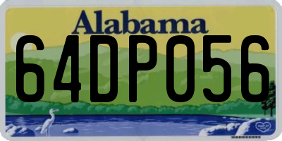 AL license plate 64DP056