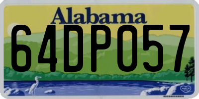 AL license plate 64DP057