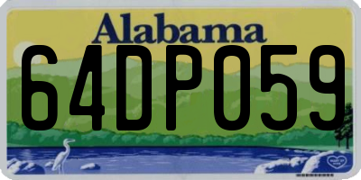 AL license plate 64DP059