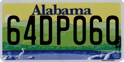 AL license plate 64DP060