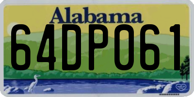 AL license plate 64DP061