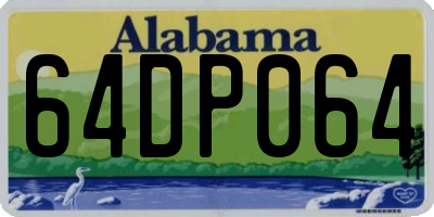 AL license plate 64DP064