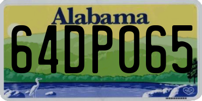 AL license plate 64DP065