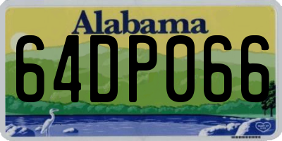AL license plate 64DP066