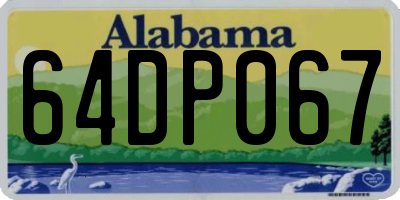 AL license plate 64DP067