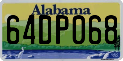 AL license plate 64DP068