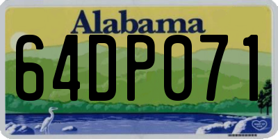AL license plate 64DP071