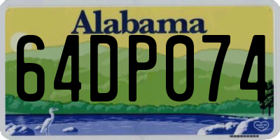 AL license plate 64DP074