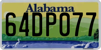 AL license plate 64DP077