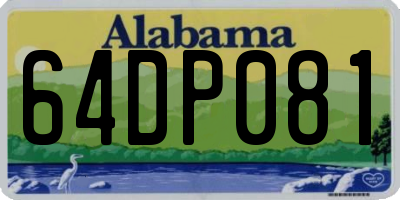 AL license plate 64DP081
