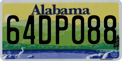 AL license plate 64DP088