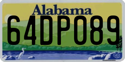 AL license plate 64DP089