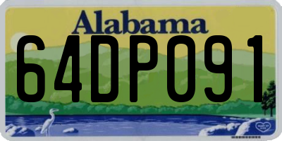 AL license plate 64DP091
