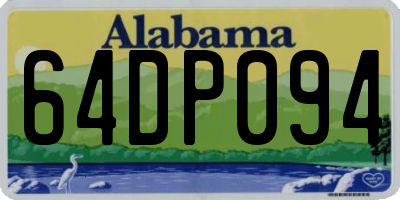 AL license plate 64DP094