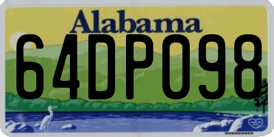 AL license plate 64DP098