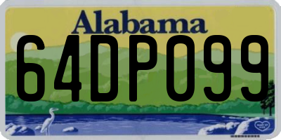 AL license plate 64DP099