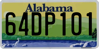 AL license plate 64DP101