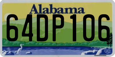 AL license plate 64DP106