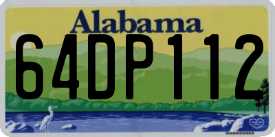 AL license plate 64DP112