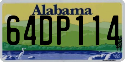 AL license plate 64DP114
