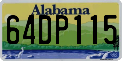 AL license plate 64DP115