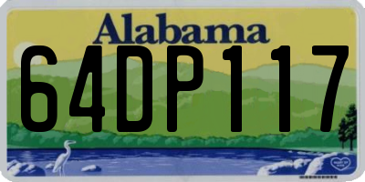 AL license plate 64DP117