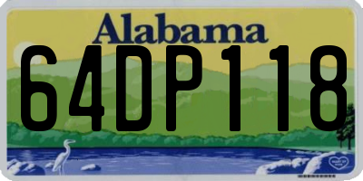 AL license plate 64DP118