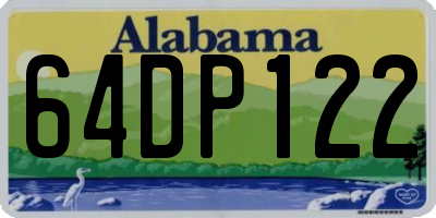 AL license plate 64DP122