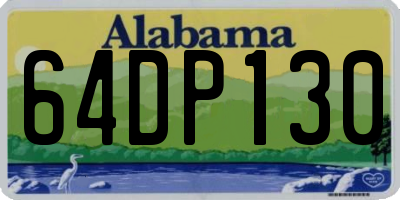 AL license plate 64DP130