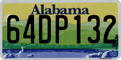 AL license plate 64DP132