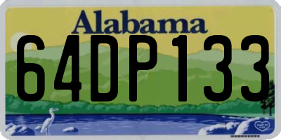 AL license plate 64DP133