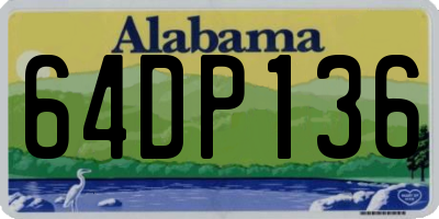 AL license plate 64DP136