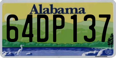 AL license plate 64DP137