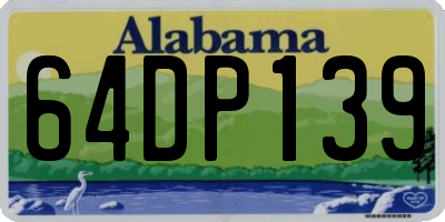 AL license plate 64DP139