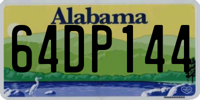 AL license plate 64DP144