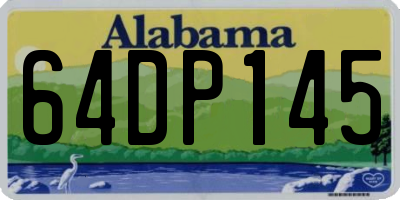 AL license plate 64DP145