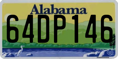 AL license plate 64DP146