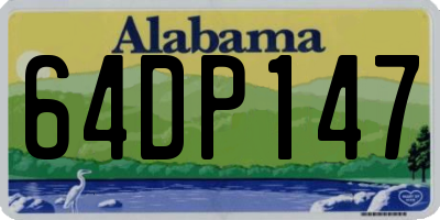 AL license plate 64DP147