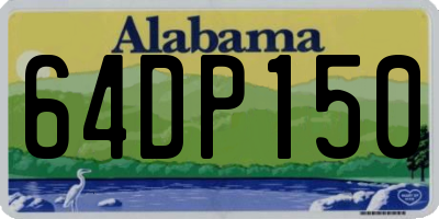 AL license plate 64DP150