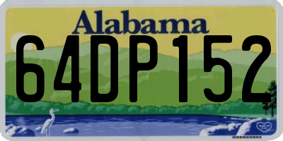 AL license plate 64DP152