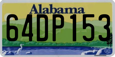 AL license plate 64DP153