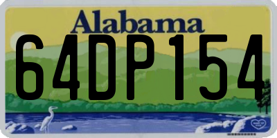 AL license plate 64DP154