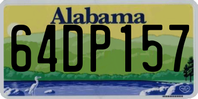 AL license plate 64DP157