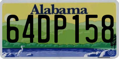 AL license plate 64DP158