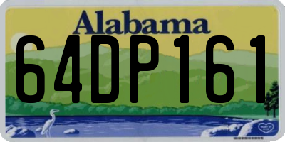 AL license plate 64DP161