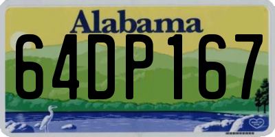 AL license plate 64DP167