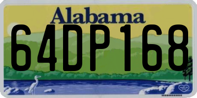 AL license plate 64DP168