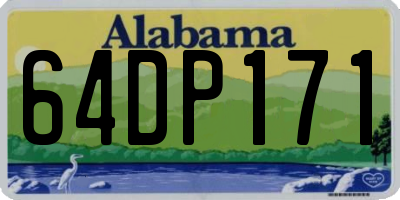 AL license plate 64DP171